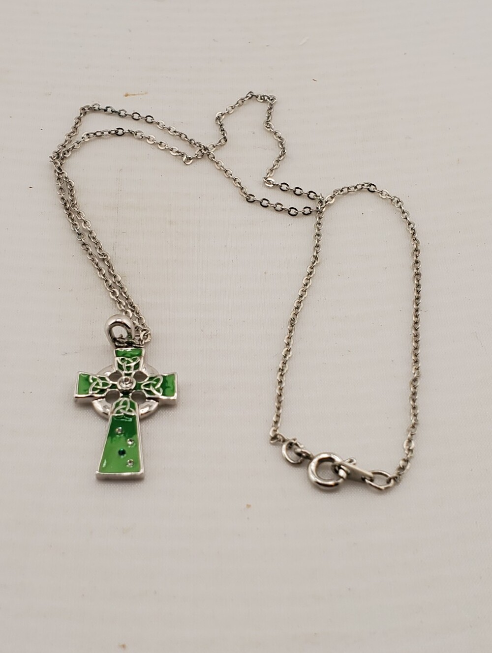 Solvar Enameled Celtic Cross Necklace